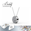 Destin bijoux cristal de Swarovski ronde pendentif & collier